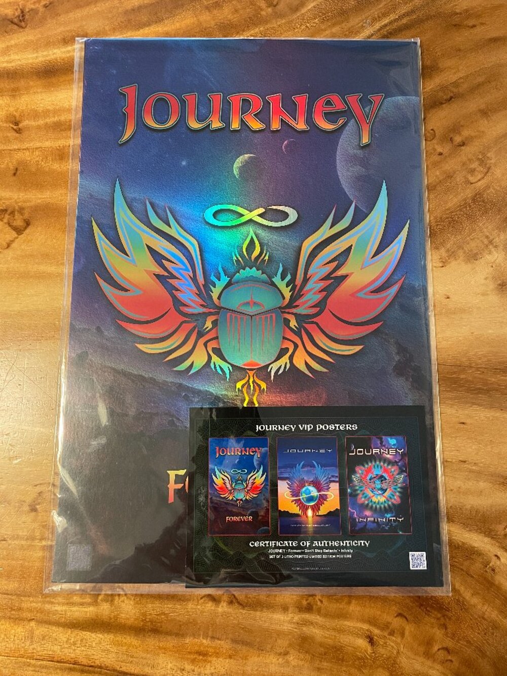 Journey VIP Final Frontier Litho Limited Edition Tour Set of 3 Posters COA